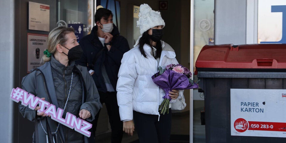 Emma Raducanu in Wien gelandet