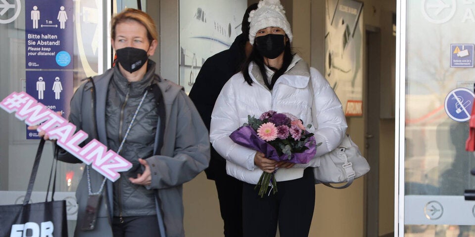 Emma Raducanu in Wien gelandet