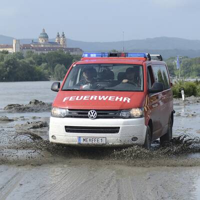 Aufräumen nach dem Hochwasser