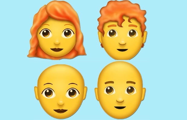 Kommen rothaarige & glatzköpfige Emojis?