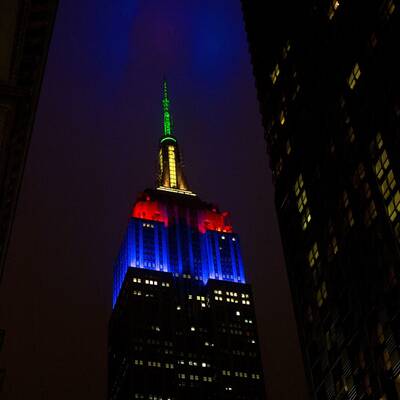 Mandela-Tod: Empire State Building beleuchtet