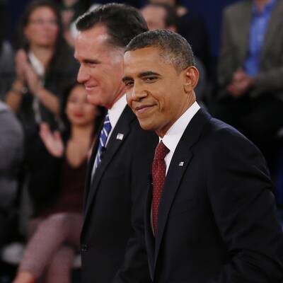 Obama und Romney in der 