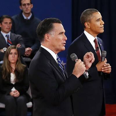 Obama und Romney in der 