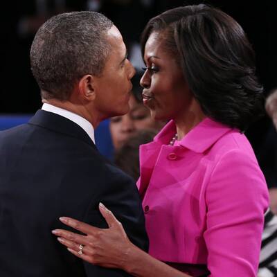 Obama und Romney in der 