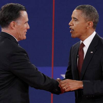 Obama und Romney in der 