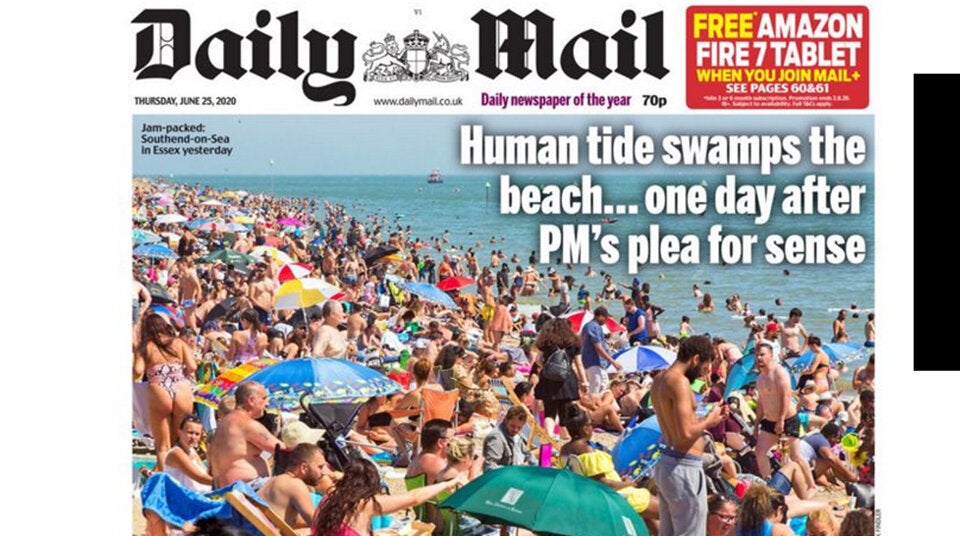 Corona-Wahnsinn an Englands Stränden