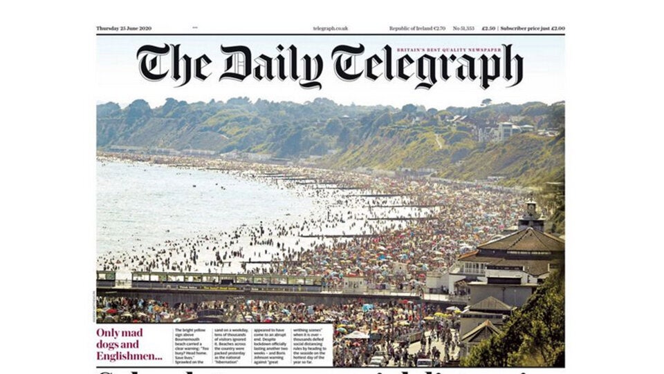 Corona-Wahnsinn an Englands Stränden