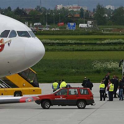 Englands Team kommt in Graz an