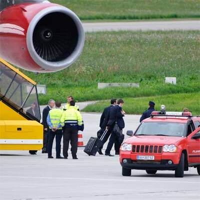 Englands Team kommt in Graz an