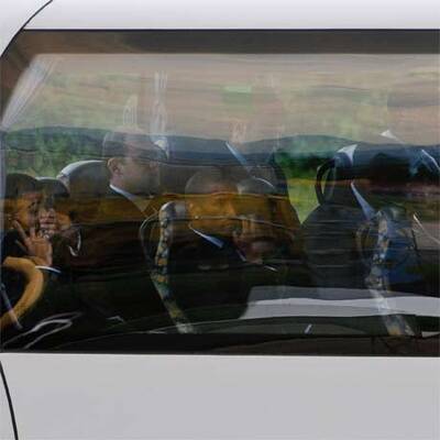 Englands Team kommt in Graz an