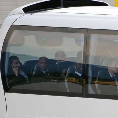 Englands Team kommt in Graz an