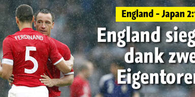 Japan lässt England gewinnen