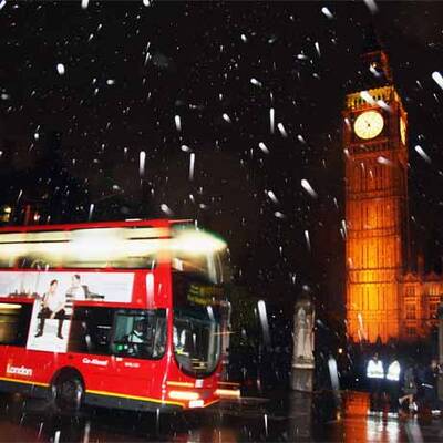 Wintereinbruch in Europa