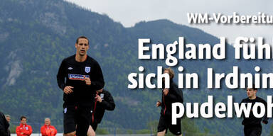 England genießt Training in Irdning