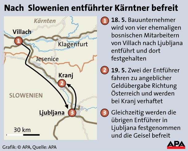 Entführter Bauunternehmer frei