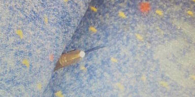 Wieder Spritzen auf Sitzen – 21-Jährige setzte sich drauf