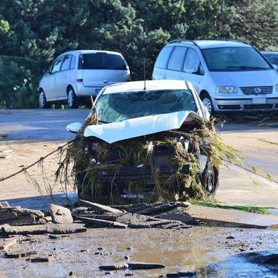 Wirbelsturm fegt über Sardinien