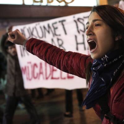 Proteste gegen Erdogan-Regierung in der Türkei