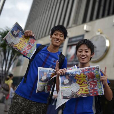 Riesenfreude in Japan über Tokio 2020