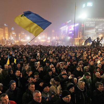 Zusammenstöße zwischen Polizei und Demonstranten.