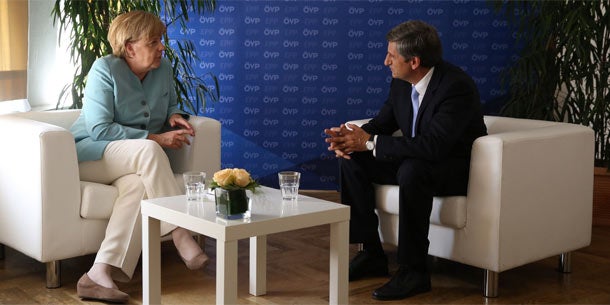 EVP-Gipfel: Merkel in Wien