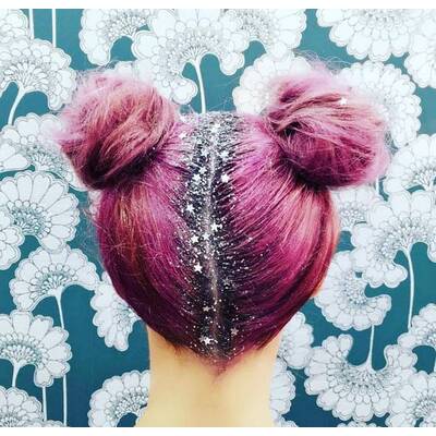 Beautytrend: Glitzerscheitel 