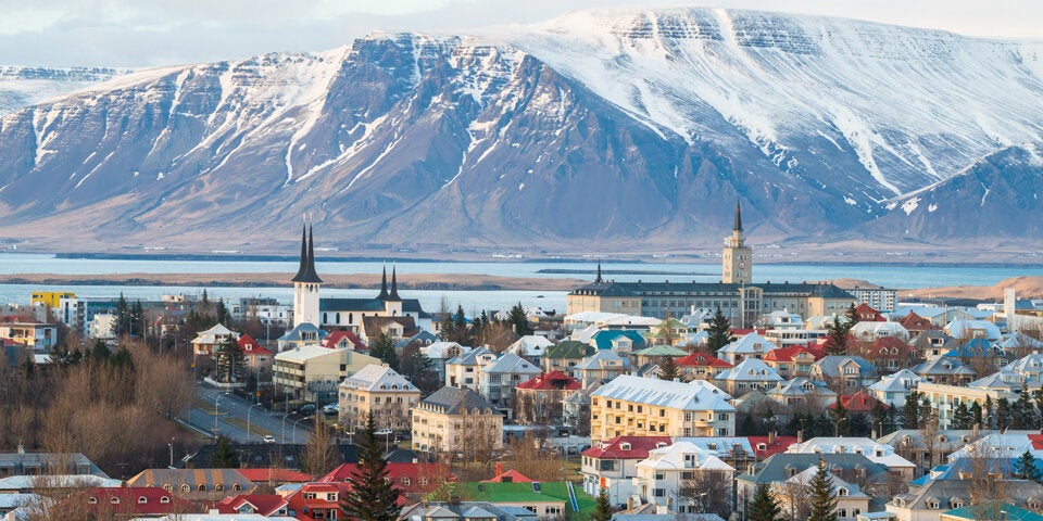 Die isländische Hauptstadt Reyklavik