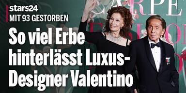 So viel Erbe hinterlässt Luxus-Designer Valentino Garavani