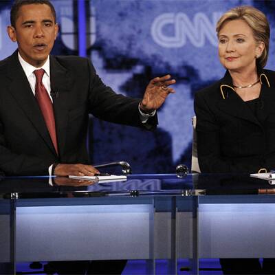 Kuschel-Kurs zwischen Obama und Clinton