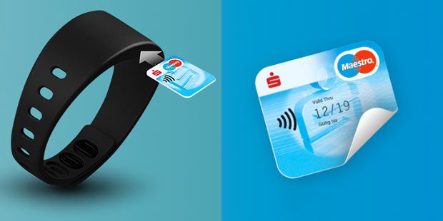 Bezahlen mit Armband und Sticker startet