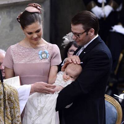 Prinzessin Estelle bei ihrer Taufe