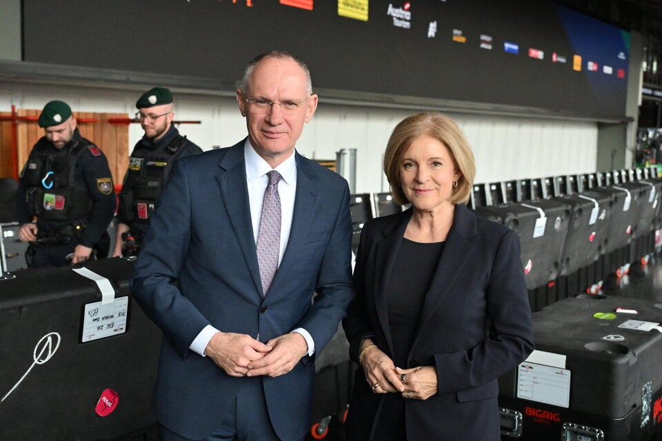 ORF-Generaldirektorin Ingrid Thurnher und Innenminister Gerhard Karner.