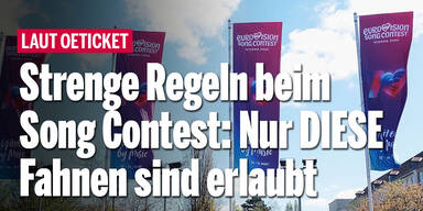 Strenge Regeln beim Song Contest: Nur DIESE Fahnen sind erlaubt