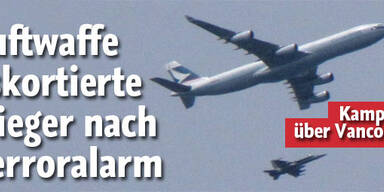 Luftwaffen-Eskorte nach Bombenalarm