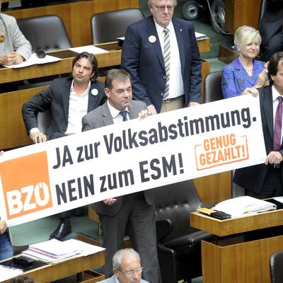 Nationalrat beschließt ESM und Fiskalpakt