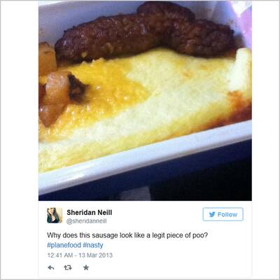 Das schlechteste Flugzeugessen der Welt