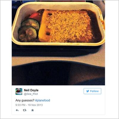 Das schlechteste Flugzeugessen der Welt