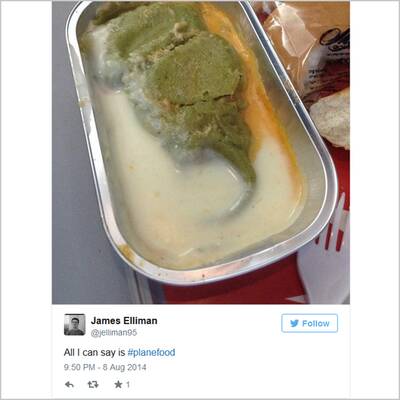 Das schlechteste Flugzeugessen der Welt