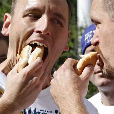 Hot Dog Wettkampf in den USA