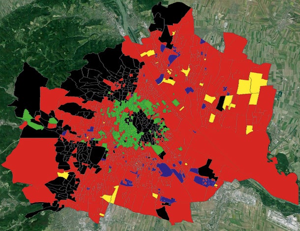 So färbten die Wähler die Wienkarte um