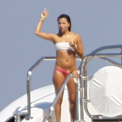 Yacht-Urlaub: Eva Longoria als Badenixe