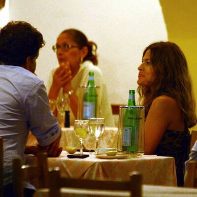 Eva Mendes relaxt in Portofino