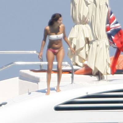 Yacht-Urlaub: Eva Longoria als Badenixe