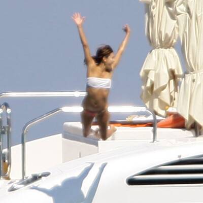 Yacht-Urlaub: Eva Longoria als Badenixe