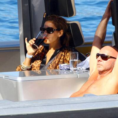 Eva Mendes relaxt in Portofino
