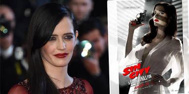 Eva Green mit Sin City 2 Plakat