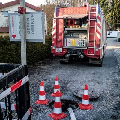 Absperrung: Es besteht Lebensgefahr