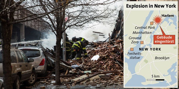 New York: Explosion - Häuser stürzten ein