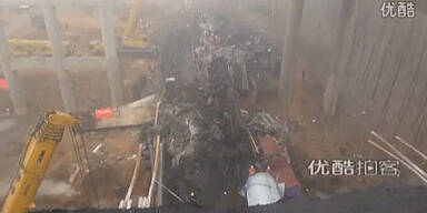 Feuerwerks-Lkw in China explodiert