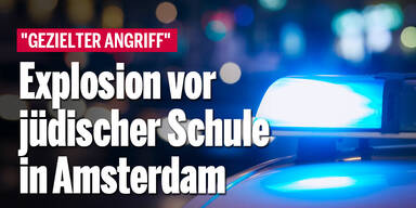 Explosion vor jüdischer Schule in Amsterdam